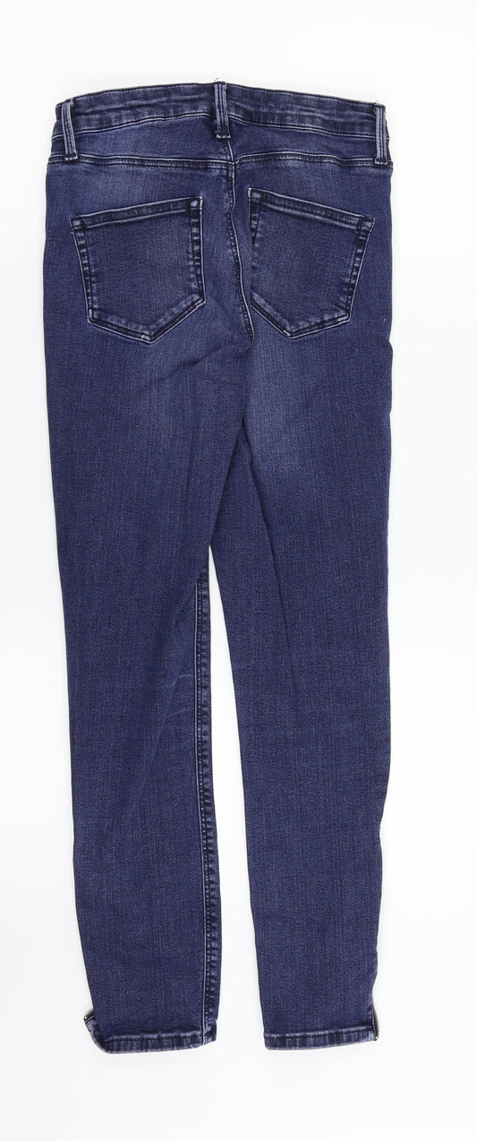 Topshop Womens Blue Denim Skinny Jeans Size 26 in L30 in