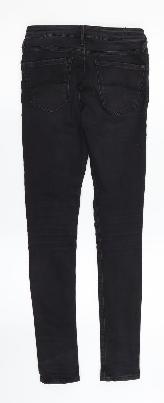 Preworn Womens Black Denim Skinny Jeans Size 28 in L32 in