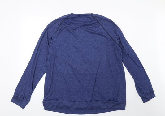 Preworn Womens Blue Pullover Sweatshirt