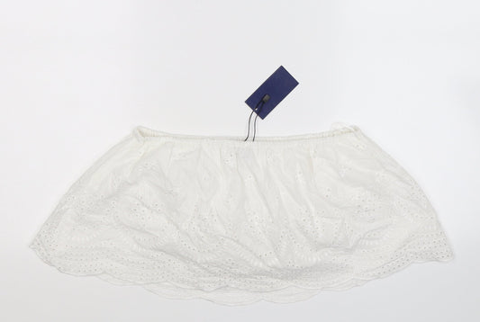 Pampelone Womens White Camisole Tank Size L - Cropped
