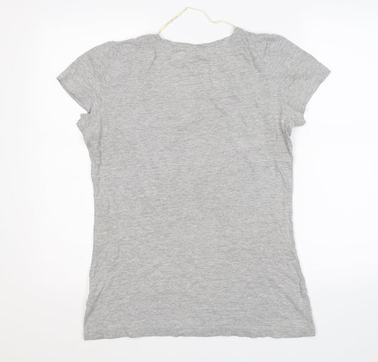 Blend Womens Grey Basic T-Shirt Size L