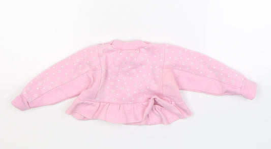 Adams Girls Pink Pullover Jumper Size 3-6 Months
