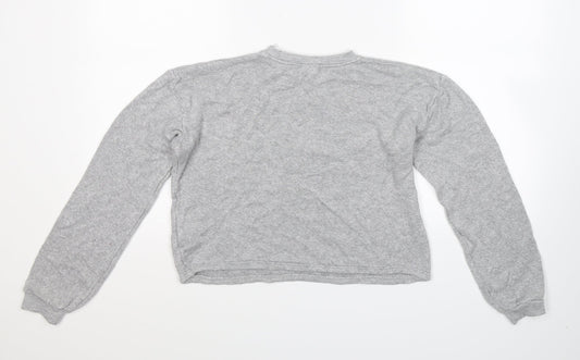 Zara Girls Grey Knit Pullover Jumper Size 11-12 Years