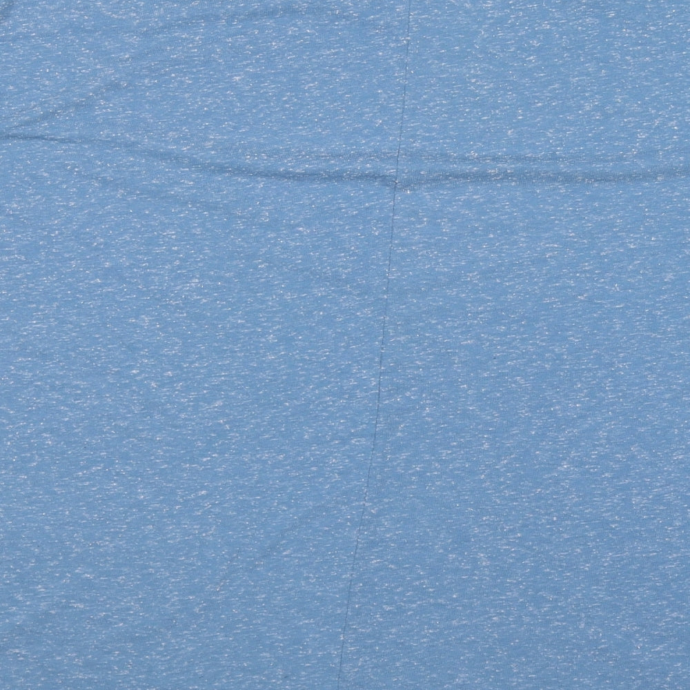 Papaya Womens Blue Basic T-Shirt Size 12