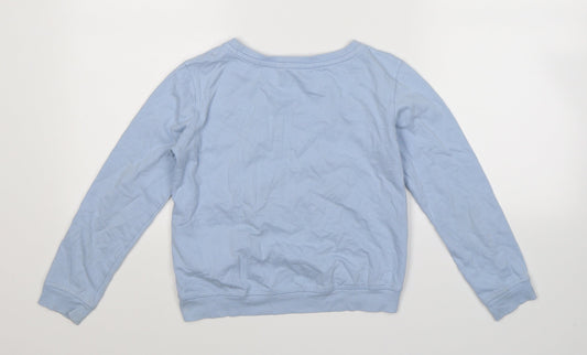 H&M Girls Blue Pullover Sweatshirt Size 9-10 Years