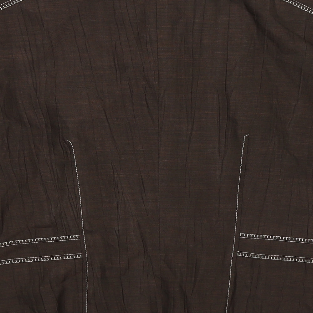 Un Jour Ailleurs Womens Grey Jacket Blazer Size 14