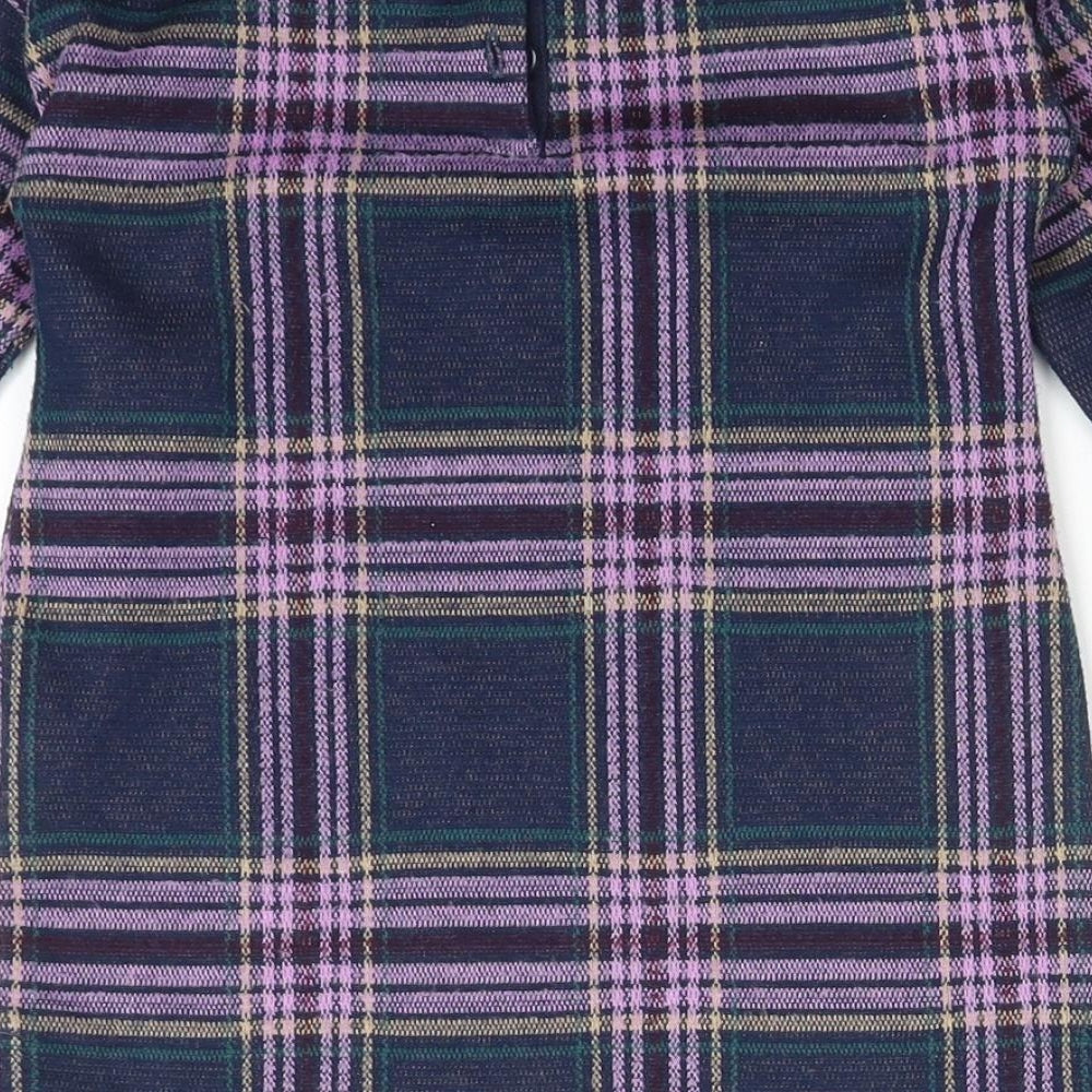 NEXT Girls Blue Plaid A-Line Size 9-12 Months