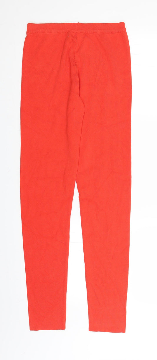 Laetitia Mem Womens Red Capri Leggings One Size L29 in