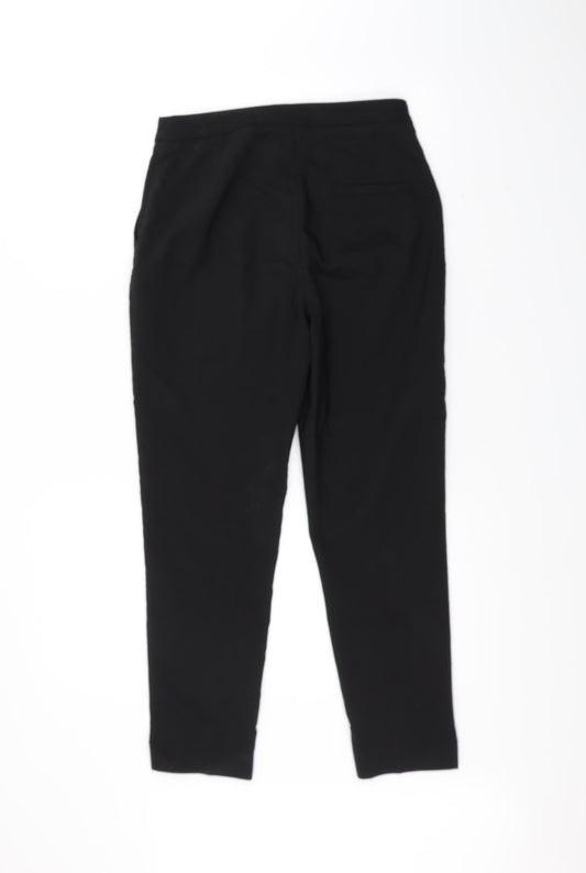 H&M Womens Black Trousers Size 6 L26 in