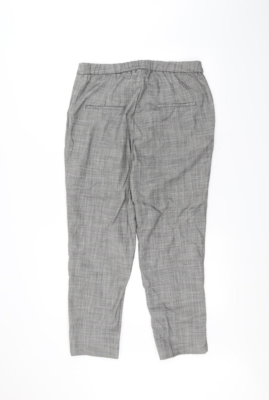 H&M Womens White Trousers Size 14 L24 in