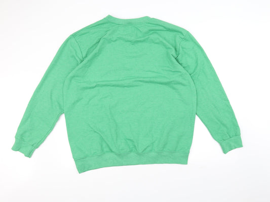 Anvil Womens Green Pullover Jumper Size XL