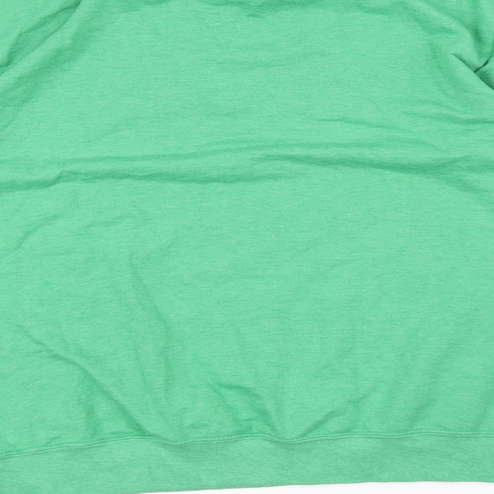 Anvil Womens Green Pullover Jumper Size XL