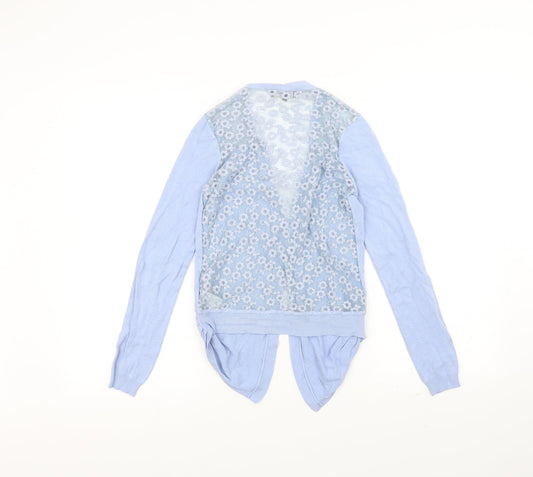 New Look Womens Blue Cardigan Jumper Size 8
