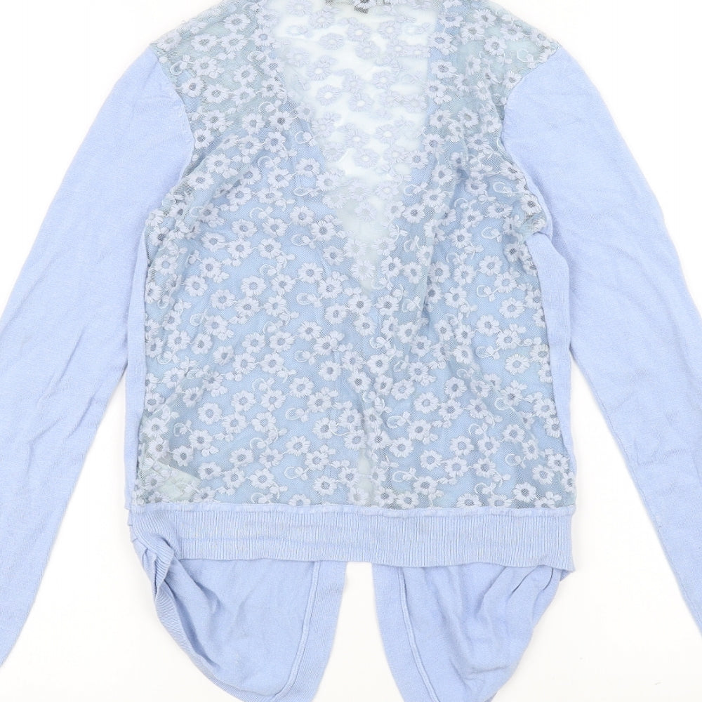 New Look Womens Blue Cardigan Jumper Size 8