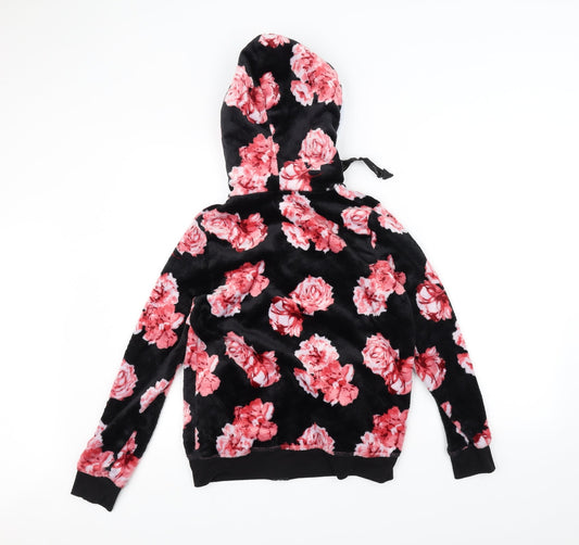 Studio Womens Black Floral Jacket Size 8