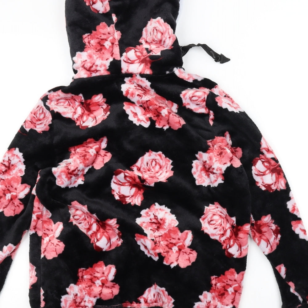 Studio Womens Black Floral Jacket Size 8