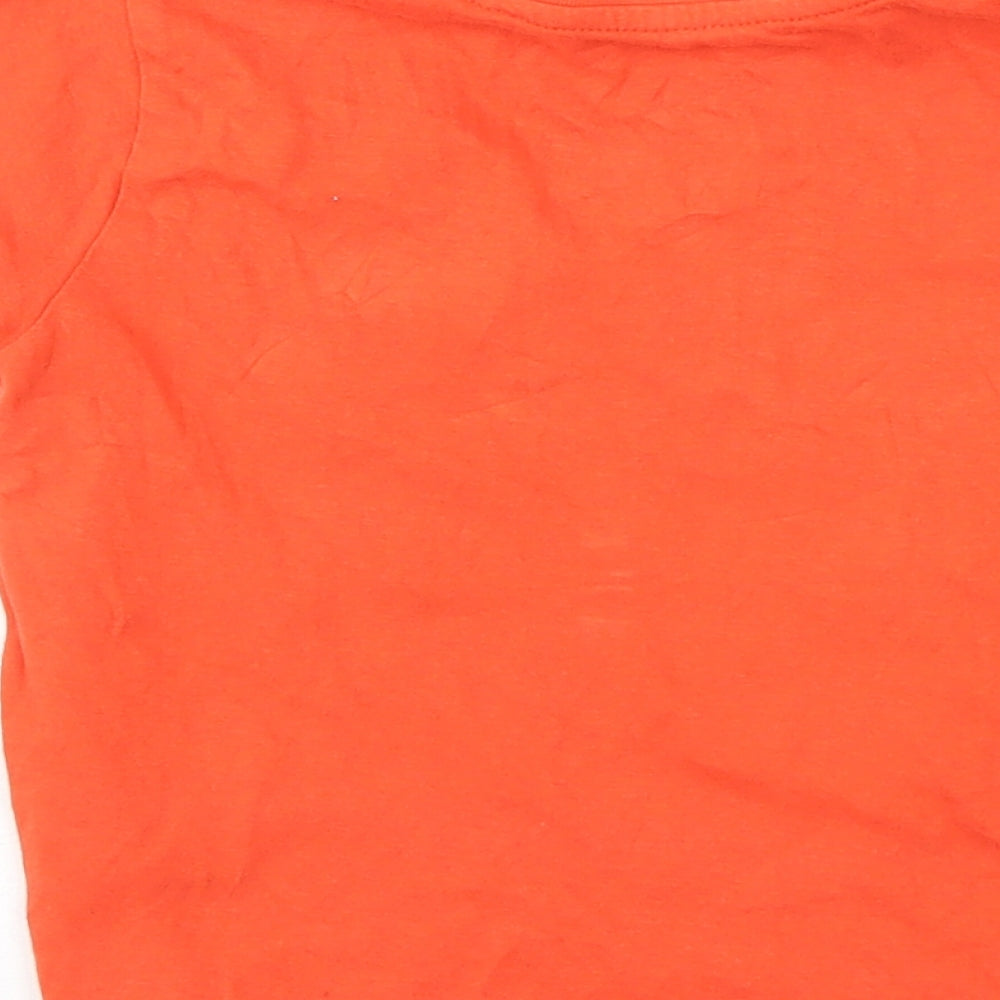 Primark Boys Orange Basic T-Shirt Size 2-3 Years