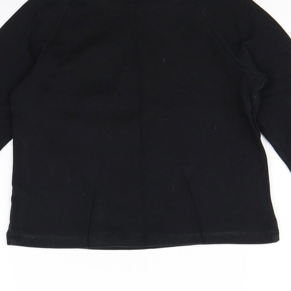 George Girls Black Basic T-Shirt Size 5 Years - Pudsey