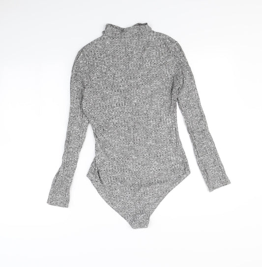 Daisy Street Womens Grey Bodysuit One-Piece Size 10