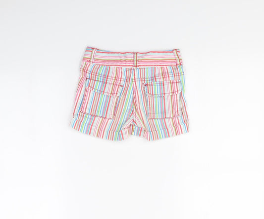 Fun Spirit Girls Multicoloured Striped Bermuda Shorts Size 6 Years