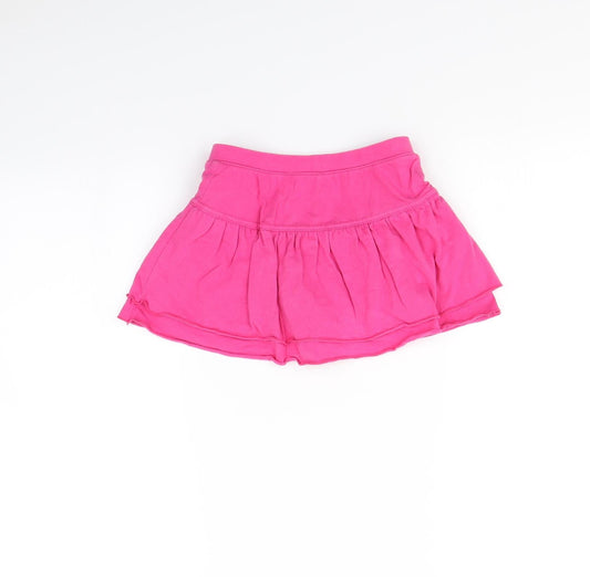 Preworn Girls Pink Mini Skirt Size 6 Years