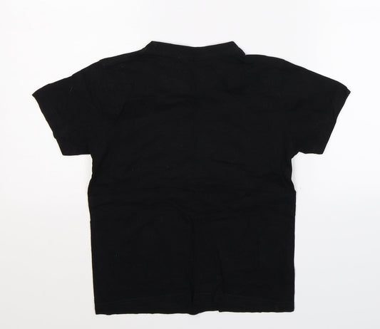 Sama Boys Black Basic T-Shirt Size 7-8 Years