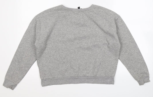 New Look Girls Grey Pullover Sweatshirt Size 12-13 Years - Oversized