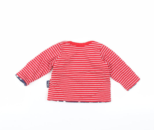 Disney Baby Red Striped Pullover Jumper Size 3-6 Months - mickey mouse sweatshirt