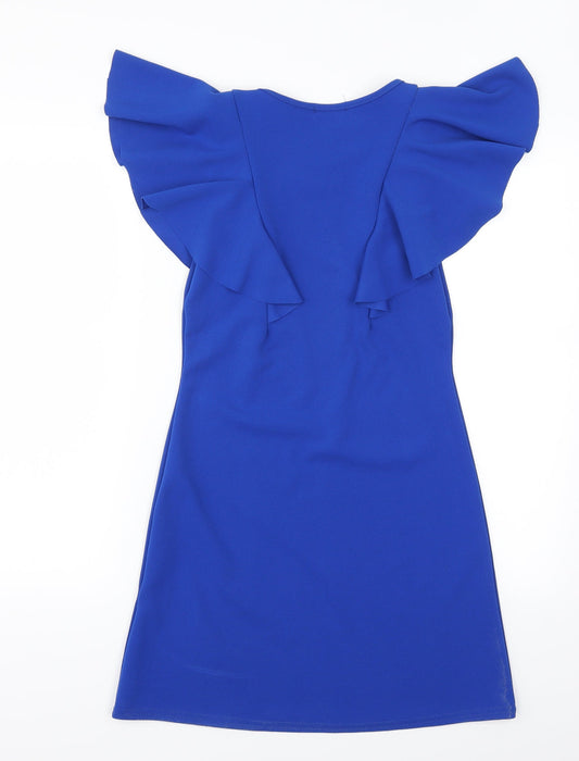 Boohoo Womens Blue Mini Size 10