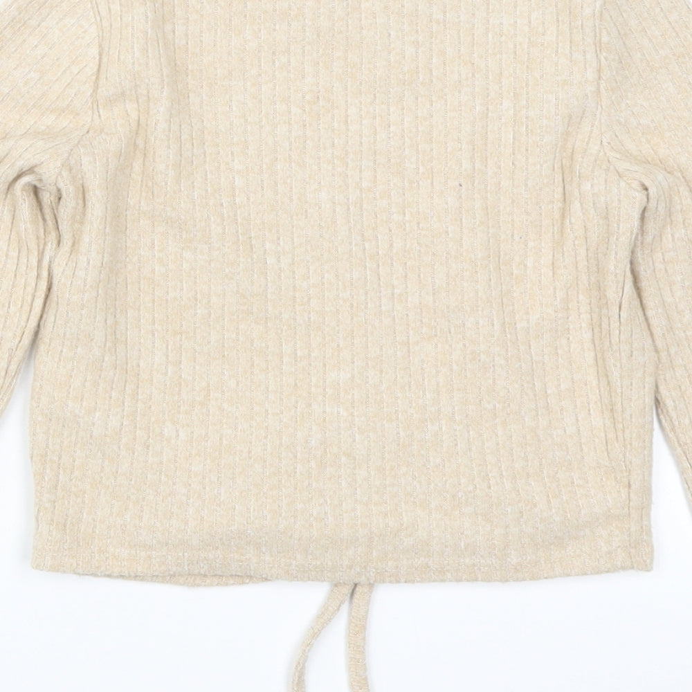 Candy Couture Girls Beige Pullover Jumper Size 10 Years