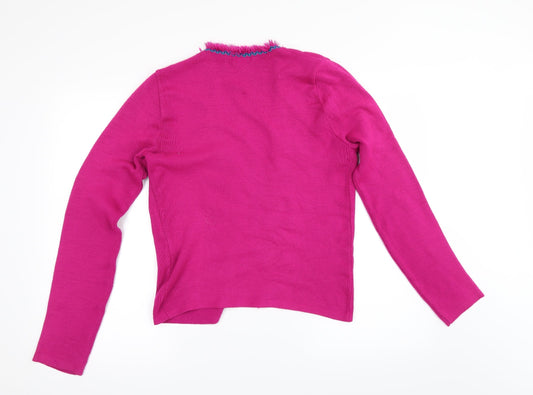 Internacionale Womens Pink Cardigan Jumper Size L