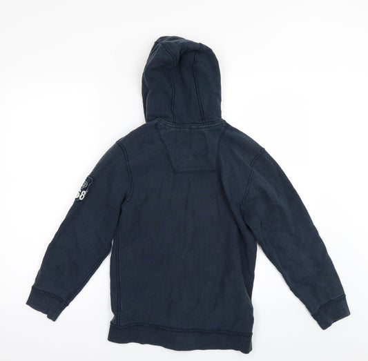 George Boys Blue Full Zip Hoodie Size 9-10 Years