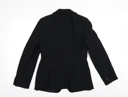 NEXT Womens Black Spotted Jacket Suit Jacket Size 10