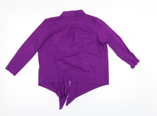 Debenhams Womens Purple Shrug Jumper Size 10