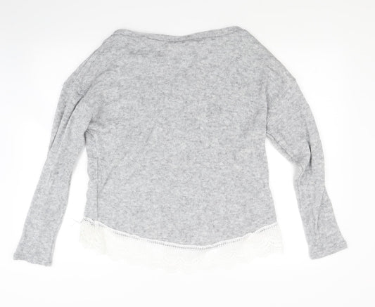 Preworn Womens Grey Knit Pullover Jumper Size M
