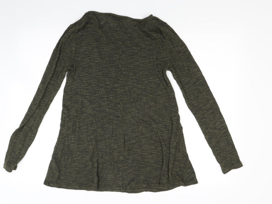 New Look Womens Green Knit Pullover Jumper Size 8