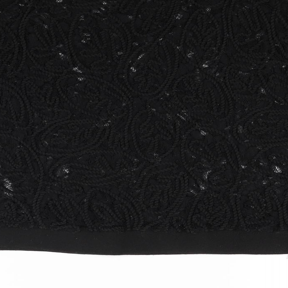 Kaleidoscope Womens Black Basic T-Shirt Size 10