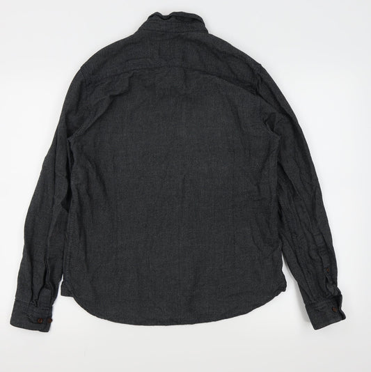 ASOS Mens Black Button-Up Size S