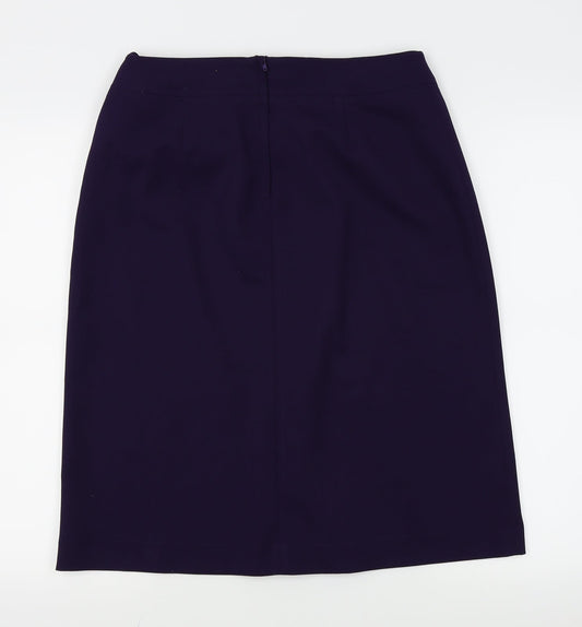 Hennes Womens Purple A-Line Skirt Size 14