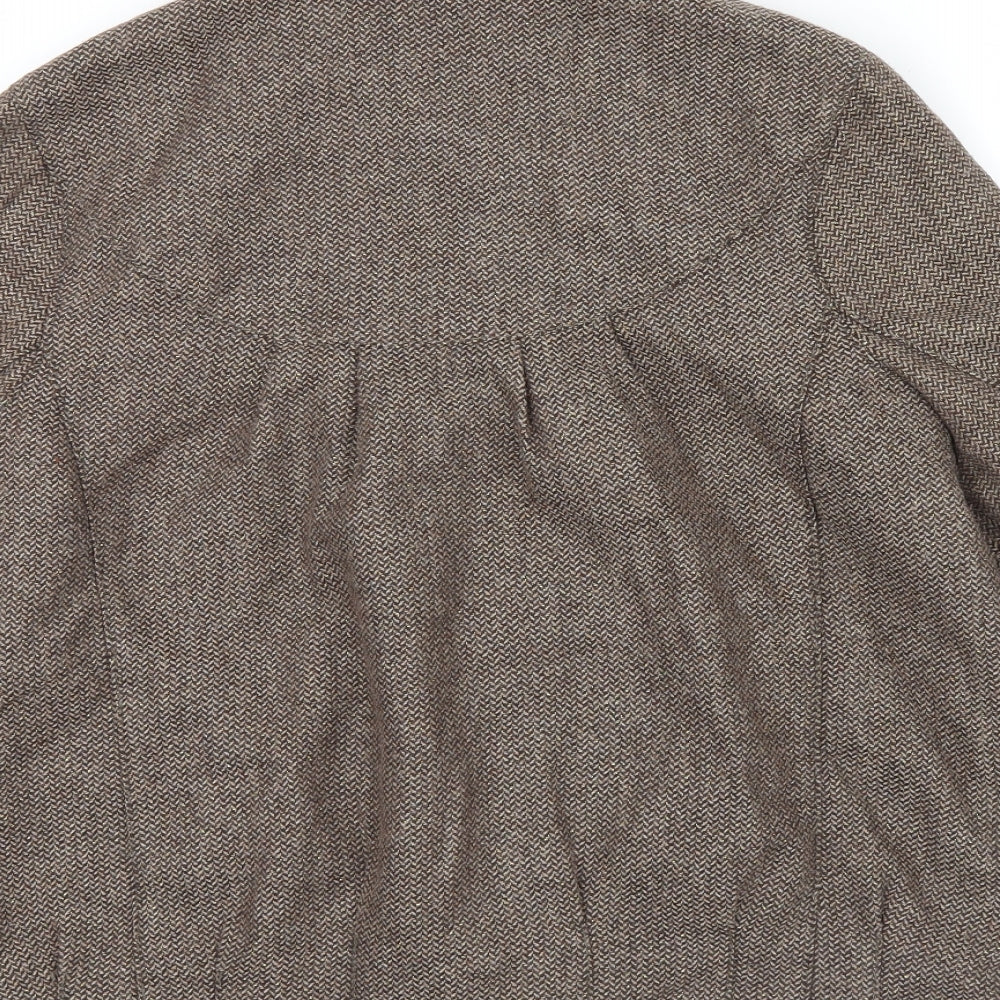 River Island Womens Brown Jacket Size 12 - Puff sleeve