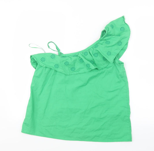 George Girls Green Basic Blouse Size 12-13 Years
