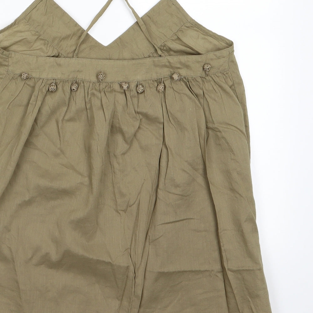 H&M Womens Green Camisole Tank Size 6
