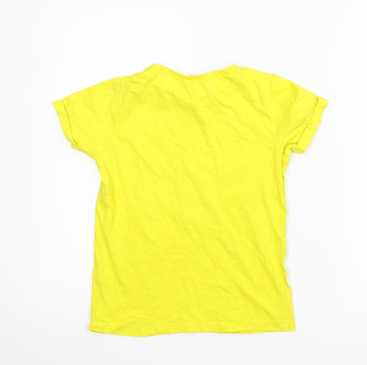 George Boys Yellow Basic T-Shirt Size 8-9 Years
