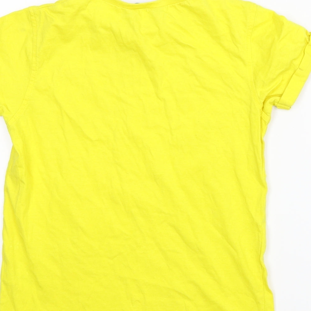 George Boys Yellow Basic T-Shirt Size 8-9 Years