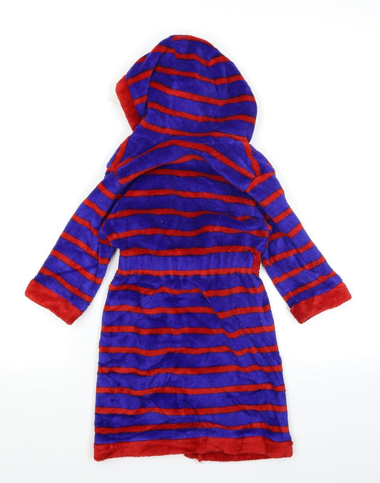 Mini Club Boys Blue Striped Robe Size 2-3 Years - Monster
