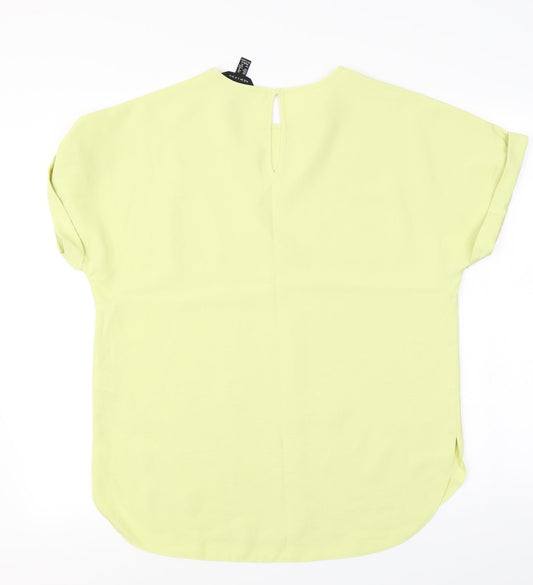 New Look Womens Green Basic Blouse Size 12