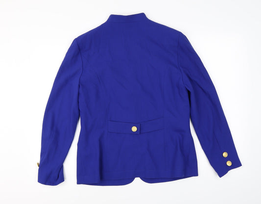 Schneberger Womens Blue Jacket Blazer Size 12