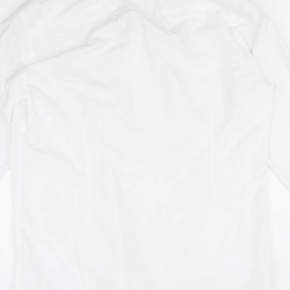 Cedar Wood State Mens White Button-Up Size 15.5