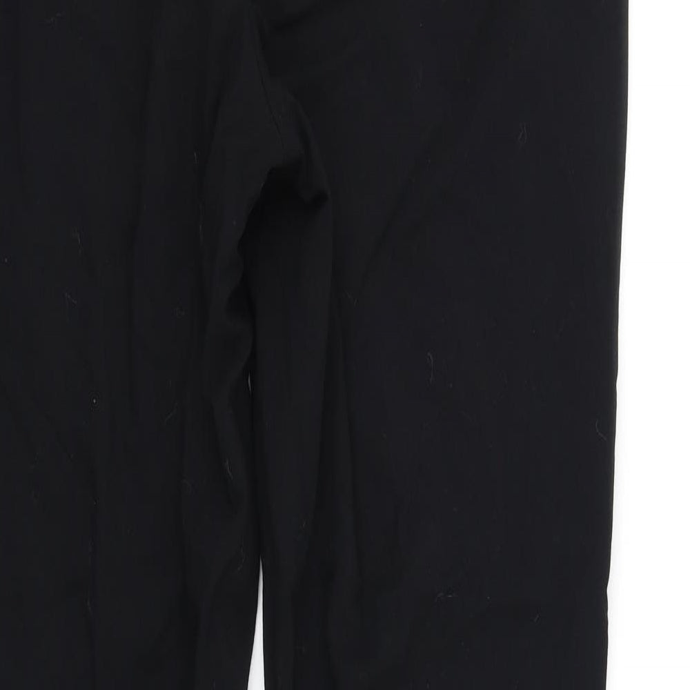 Marks and Spencer Womens Black Trousers Size 12 L34 in