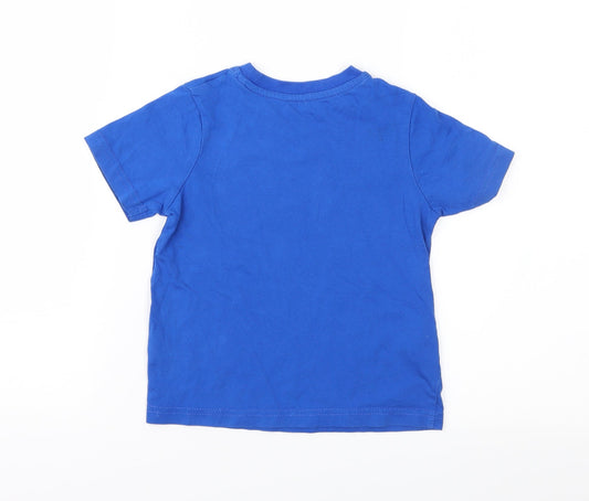 George Boys Blue Jersey Basic T-Shirt Size 2-3 Years